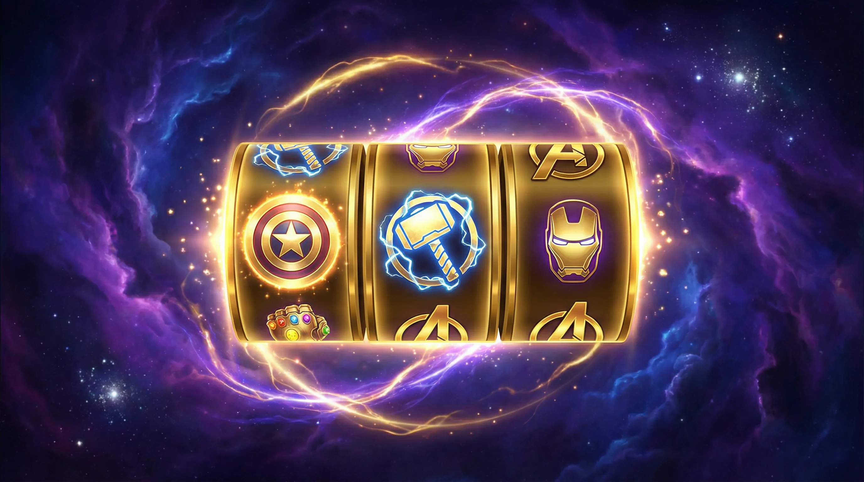 Caça-níqueis temáticos com símbolos de heróis e jackpots progressivos